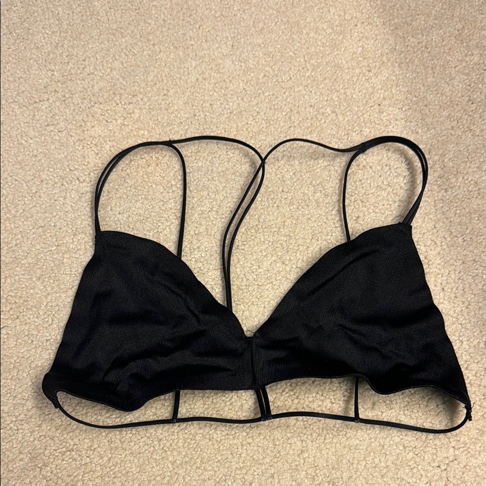 Black Strappy Bralette perfect for festival or rave